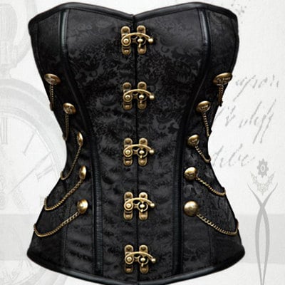 Steampunk corset bustier