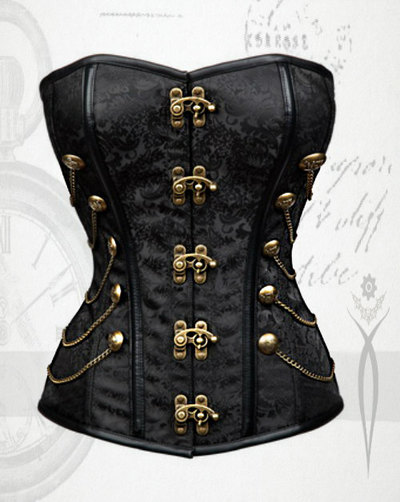 Steampunk corset bustier