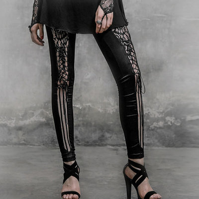 Gothic punk legging black gothic legging