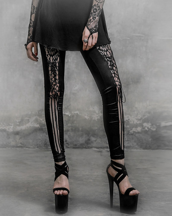 Gothic Punk Legging black gothic legging