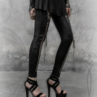 Gothic Punk Legging black gothic legging - Thumbnail 1