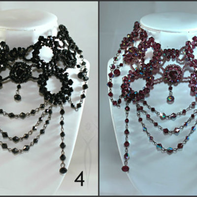 Victorian necklace gothic necklace burlesque necklace sexy choker vamp