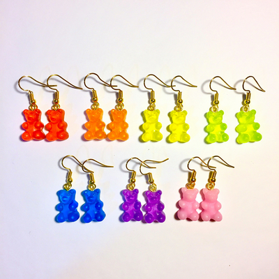 Gummy bears dangle earrings