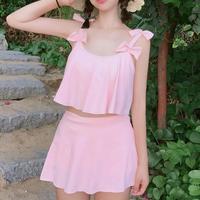 Pink Bowknot Two-piece Swimsuit - Thumbnail 1