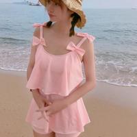 Pink Bowknot Two-piece Swimsuit - Thumbnail 3