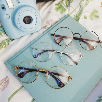 Oversized circle frame glasses