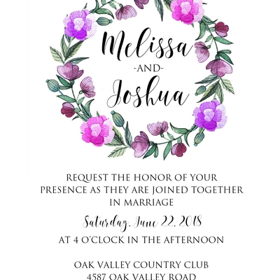 Wedding invitation suite