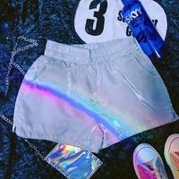 Punk Holographic Metallic Shorts - Thumbnail 2