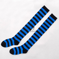 Multi-Color Stripe Garterbelt Stocking - Thumbnail 2