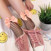 Free Shipping - Bowknot Fishnet Socks - Thumbnail 1