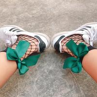 Free Shipping - Bowknot Fishnet Socks - Thumbnail 2
