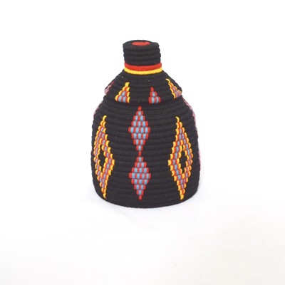  sold sold sold berber basket handwoven vintage moroccan wool lidded basket