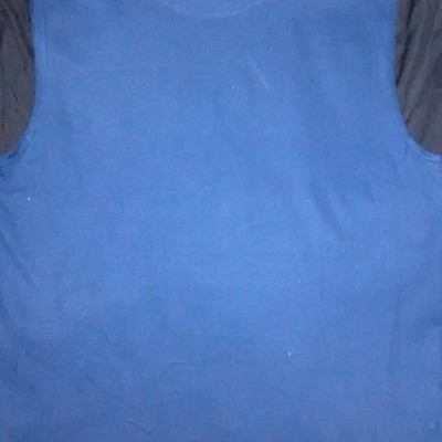 No$lack'nclothnline. (navyblue,white&red) (sleeveless) t-shirt.