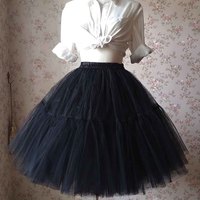Women black Tulle Skirt Women Girl BLACK Skirts NWT - Thumbnail 2