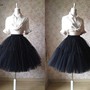 Women black Tulle Skirt Women Girl BLACK Skirts NWT-1