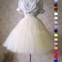 Women black Tulle Skirt Women Girl BLACK Skirts NWT-1