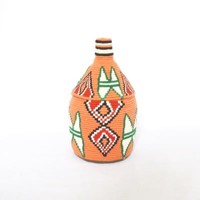  sold sold sold berber basket handwoven vintage moroccan wool lidded basket