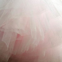 Light Pink A Line Midi Skirt Women Girl Tulle Skirts - Thumbnail 3