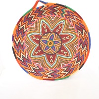  SOLD SOLD SOLD Handwoven Vintage Moroccan Round Berber Basket Platter Bowl Tray - Thumbnail 1