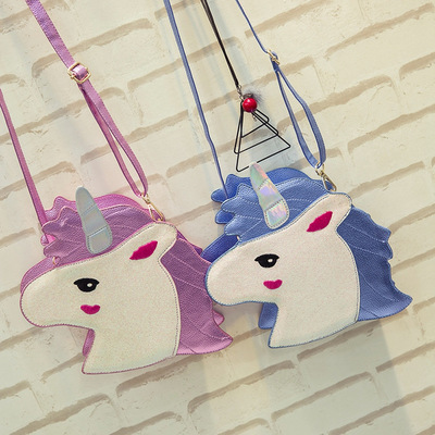 Unicorn diamond shape handbag