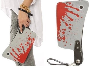 Bloody Cleaver Clutch Wristlit Bag