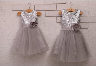 Lovely Girl's Pageant Dresses for Little Girls,Real Picture Sequin Flower Girl Dresses for Wedding