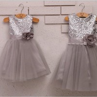 Lovely Girl's Pageant Dresses for Little Girls,Real Picture Sequin Flower Girl Dresses for Wedding - Thumbnail 2