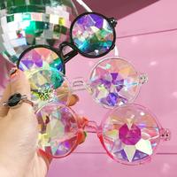 Kaleidoscope illusion Round Sunglasses - Thumbnail 1