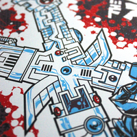 "X" (the band) 40 year reunion Gig poster. 18"x 24" 3 color screen print - Thumbnail 2