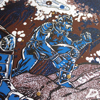 "X" (the band) "DARK MATTER" VARIANT - 40 year reunion Gig poster ". 18"x 24" - Thumbnail 3