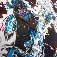 "X" (the band) "DARK MATTER" VARIANT - 40 year reunion Gig poster ". 18"x 24" - Thumbnail 4