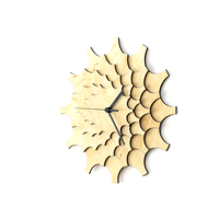 Cogwheel - unique stylish wall clock made of laser cut plywood, a piece of wall art - Thumbnail 3