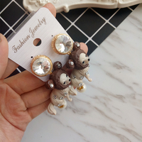 Chihuahua Bling Bling dangle earrings - Thumbnail 3