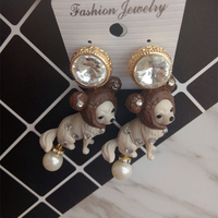 Chihuahua Bling Bling dangle earrings - Thumbnail 4