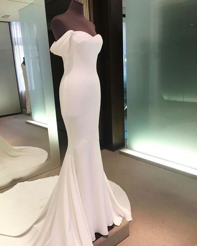 White Prom Dresses,Mermaid Prom Dress,White Prom Gown,Chiffon Prom Gowns,Elegant Evening Dress,Modest Evening Gowns,Sexy Party Gowns