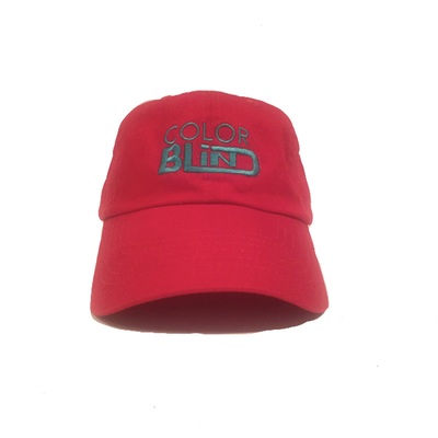 Red dad cap w/Tourqouis classic logo