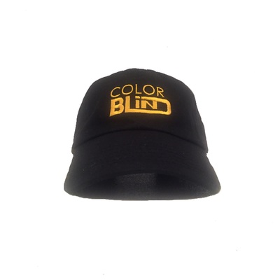Black dad cap w/gold classic logo