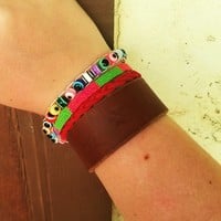 Sinner's Prayer leather cuffs - Thumbnail 3