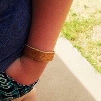 Sinner's Prayer leather cuffs - Thumbnail 4