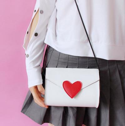 Sweet Red Heart Shoulder Bag