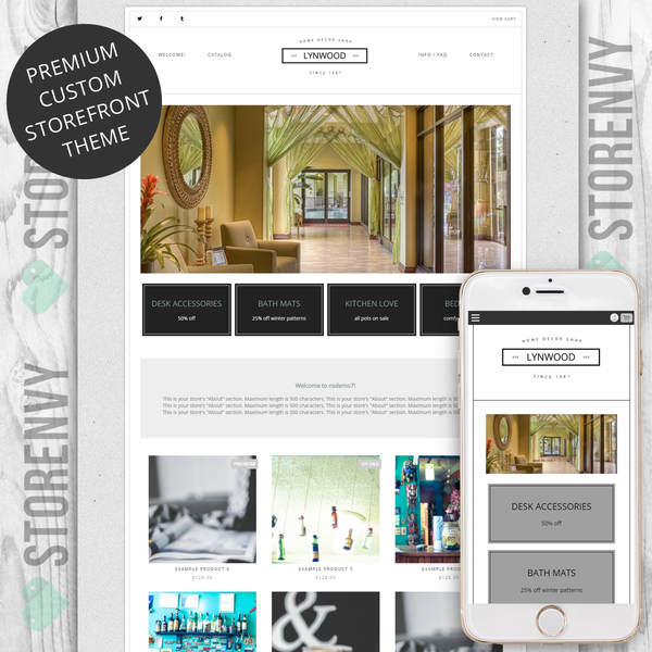 Storenvy Premium Plus Theme | Custom Storefront | Lynwood
