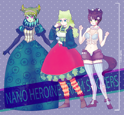 Nano heroine prism stickers