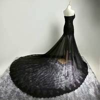 Real Photos Sweetheart Mermaid Lace Applique Black Prom Party Dresses Long Prom Party Dress RE131 - Thumbnail 1