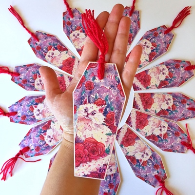 Coffin Bookmark | Garden Cat