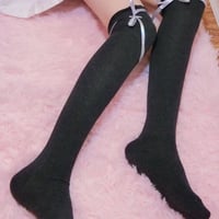 Lolita lace knee high stockings - Thumbnail 4