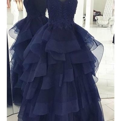 Dark navy prom dress, sexy prom dress,charming prom dress, long prom dress,prom dresses, elegant prom dress, prom dress z97