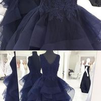 Dark Navy prom dress, sexy prom dress,Charming prom dress, long prom dress,prom dresses, elegant prom dress, prom dress Z97 - Thumbnail 1