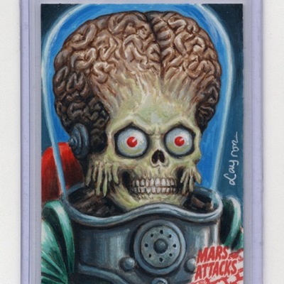 Mars attacks occupation return sketch card ap - Thumbnail 3