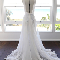 Beach Backless Wedding dress,wedding dress, cheap wedding dress, cheap wedding gown, bridal wedding dress,W28 - Thumbnail 2