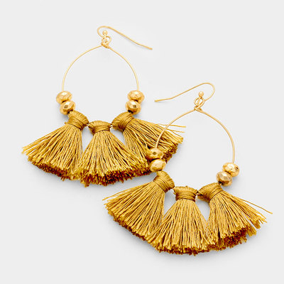 Circle Earrings In Gold